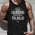 Queens Are Born As Taurus Graphic Design Printed Casual Daily Basic Unisex Tank Top Gifts for Him