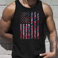 Red White Blue Tie Dye American Flag Vintage 4Th Of July V2 Unisex Tank Top Gifts for Him