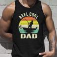 Reel Cool Dad Fathers Day Fisherman Funny Fishing Vintage Unisex Tank Top Gifts for Him