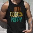 Reel Cool Poppy Vintage Fishing Unisex Tank Top Gifts for Him