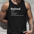 Retired Retirement Definition Traveling Funny Unisex Tank Top Gifts for Him