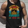 Retro Awesome Since August 1972 50Th Birthday 50 Years Old Unisex Tank Top Gifts for Him