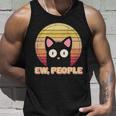Retro Ew People Funny Cat Unisex Tank Top Gifts for Him