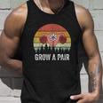 Retro Feminist Movement Grow A Pair Ovaries Unisex Tank Top Gifts for Him