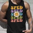 Retro Groovy Sped Teacher Back To School Special Education Unisex Tank Top Gifts for Him