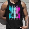 Retro Miami Florida Summer Neon Colors Unisex Tank Top Gifts for Him