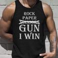 Rock Paper Gun I Win Tshirt Unisex Tank Top Gifts for Him