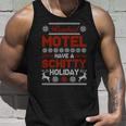 Rosebud Motel Have A Schitty Holiday Ugly Christmas Sweater Unisex Tank Top Gifts for Him