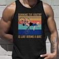 Running The Coutry Is Like Riding A Bike Joe Biden Vintage Funny Biden Unisex Tank Top Gifts for Him