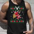 Santa Dunking Basketball Ugly Christmas Unisex Tank Top Gifts for Him