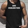 Save Highland Park V2 Unisex Tank Top Gifts for Him