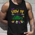Show Me The Titties Funny Mardi Gras Unisex Tank Top Gifts for Him