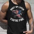 Shut Up Liver Youre Fine 4Th Of July American Flag Eagle Unisex Tank Top Gifts for Him