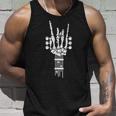Skeleton Hand Guitar Funny Guitar Lover Halloween Costume Unisex Tank Top Gifts for Him