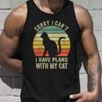 Sorry I Cant I Have Plans With My Cat Funny Cat Lovers Unisex Tank Top Gifts for Him