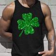 Sparkle Clover Irish Shirt For St Patricks & Pattys Day Unisex Tank Top Gifts for Him