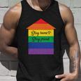 Stay Home Stay Proud Lgbt Gay Pride Lesbian Bisexual Ally Quote Unisex Tank Top Gifts for Him