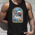 Stay Positive Shark Attack Comic Unisex Tank Top Gifts for Him