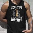 Take Up Knitting Unisex Tank Top Gifts for Him