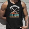 That&8217S What I Do I Fix Stuff And I Know Things Carpenter Tank Top Gifts for Him