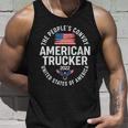 The Peoples Convoy American Trucker 2022 United States Of America Unisex Tank Top Gifts for Him