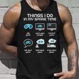 Things I Do In My Spare Time Funny Gamer Gaming Men Women Tank Top Graphic Print Unisex Gifts for Him