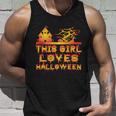 This Girl Loves Halloween Funny Hallloween Quote Unisex Tank Top Gifts for Him