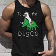 To The Disco Magical Unicorn Dinosaur Retro 80S Party Unisex Tank Top Gifts for Him