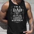 Trucker Truck Driver Fun Fathers Day Im A Dad And Trucker Vintage Unisex Tank Top Gifts for Him