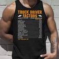 Trucker Truck Driver Trailer Truck Trucker Vehicle Jake Brake Unisex Tank Top Gifts for Him