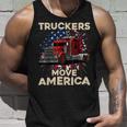 Trucker Truck Driver Trucker American Flag Truck Driver Unisex Tank Top Gifts for Him
