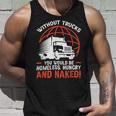 Trucker Trucker Accessories For Truck Driver Motor Lover Trucker_ V10 Unisex Tank Top Gifts for Him