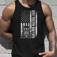 Trucker Trucker Best Truckin Dad Ever Usa Flag Driver Fathers Day_ Unisex Tank Top Gifts for Him