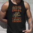 Trucker Trucker Funny Only The Best Became Truckers Road Trucking Unisex Tank Top Gifts for Him