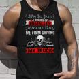Trucker Trucker Lifes A Series Of Obstacles Truck Driver Trucking Unisex Tank Top Gifts for Him