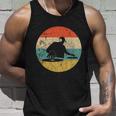 Turntable Beatmaker Edm Techno Dj Disc Retro Vintage Sunset Gift Unisex Tank Top Gifts for Him