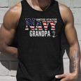 United States Vintage Navy With American Flag Grandpa Gift Great Gift Unisex Tank Top Gifts for Him