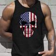 Us American Flag Patriotic Skull Gift Unisex Tank Top Gifts for Him