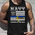 Us Navy Forge By The Sea Blue Line Flag Unisex Tank Top Gifts for Him