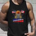 Usa American And Canada Flag Freedom Convoy 2022 Trucker Tshirt Unisex Tank Top Gifts for Him