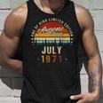 Vintage 51Th Birthday Awesome Since July 1971 Epic Legend Unisex Tank Top Gifts for Him