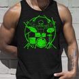 Vintage Alien Drummer Unisex Tank Top Gifts for Him