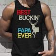 Vintage Best Buckin Papa Hunting Tshirt Unisex Tank Top Gifts for Him