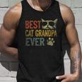 Vintage Best Cat Grandpa Ever Shirt Cat Grandpa Fathers Day Unisex Tank Top Gifts for Him