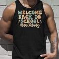 Welcome Back To School Lunch Lady Retro Groovy Unisex Tank Top Gifts for Him