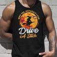 Why Yes I Can Drive A Stick Witch Broomstick Funny Halloween Unisex Tank Top Gifts for Him