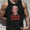 Wicked Stupid Funny Joe Biden Boston Unisex Tank Top Gifts for Him
