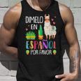 Womens En Espanol Por Favor Bilingual Spanish Teacher Gifts Unisex Tank Top Gifts for Him