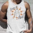 Creep It Real Vintage Ghost Pumkin Retro Groovy Unisex Tank Top Gifts for Him