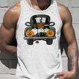 Cute Gnomes Pumpkin With Truck Halloween Costume Party Unisex Tank Top Gifts for Him